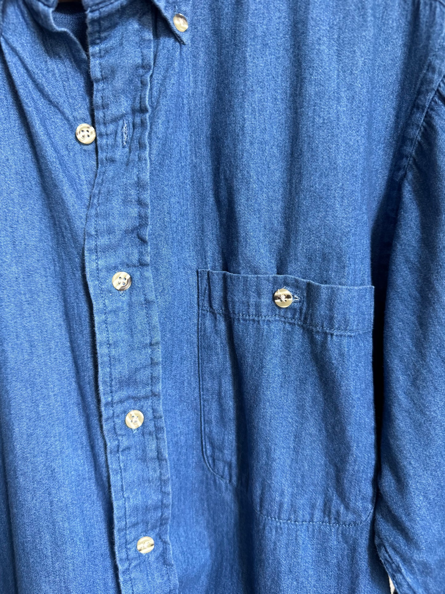 Reclaimed Van Heusen Denim Button Down Shirt