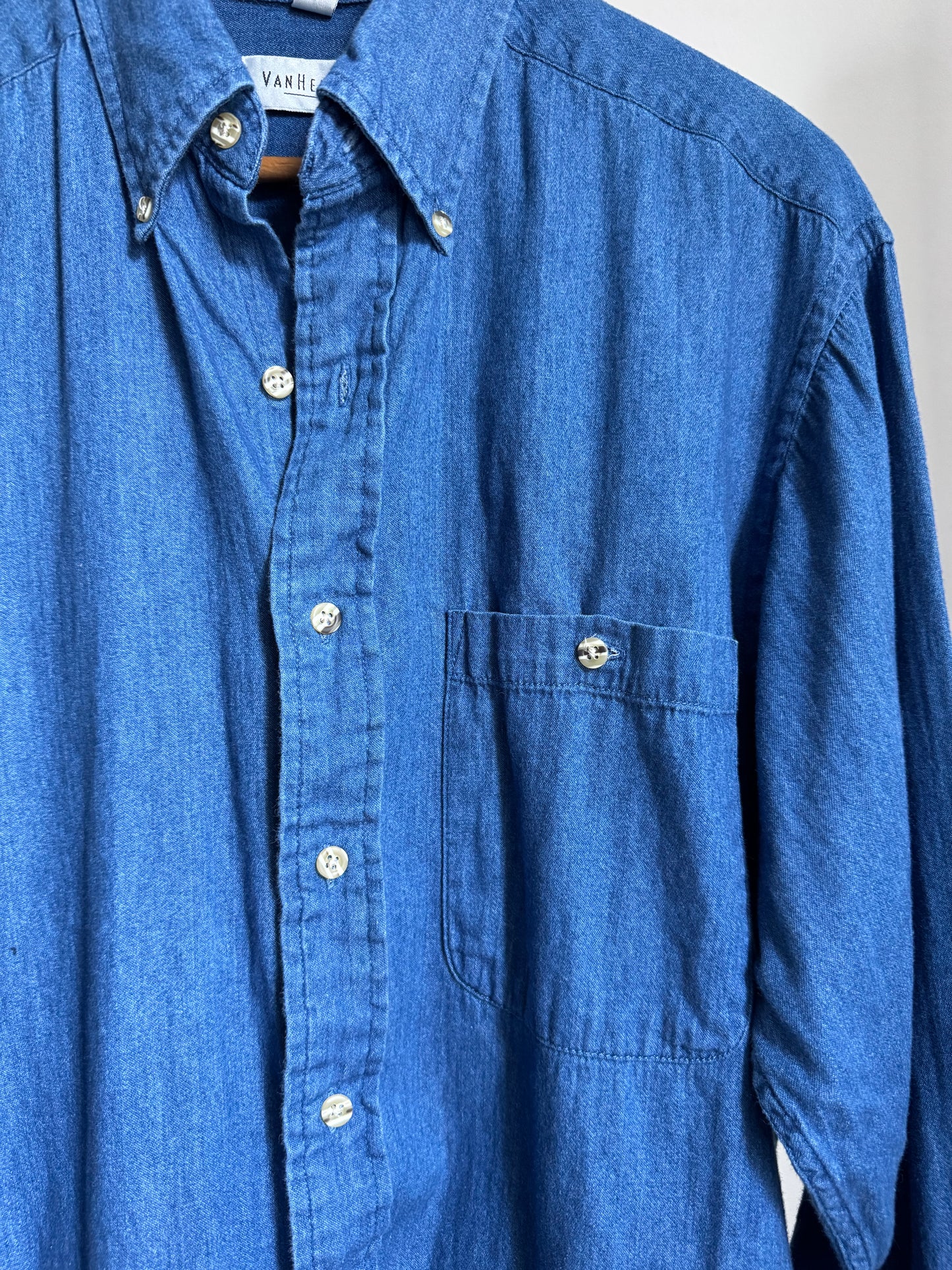 Reclaimed Van Heusen Denim Button Down Shirt