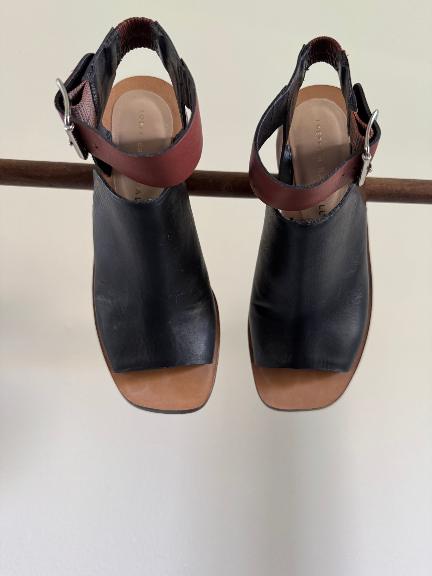 Reclaimed Loeffler Randall Heels in Black & Tan