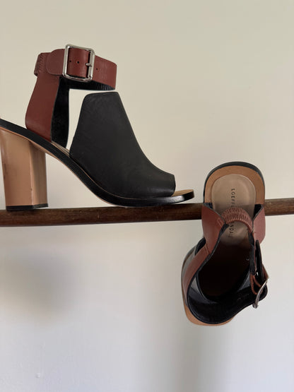 Reclaimed Loeffler Randall Heels in Black & Tan