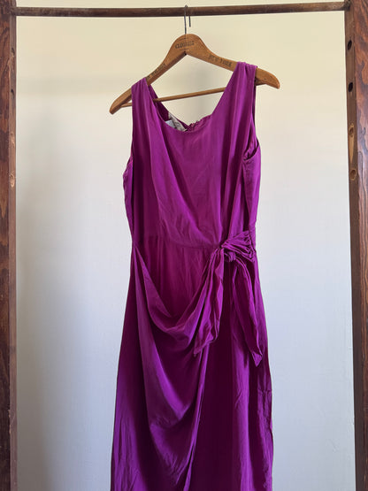 Vintage Spenser Jeremy Silk Sarong Tank Dress in Orchid