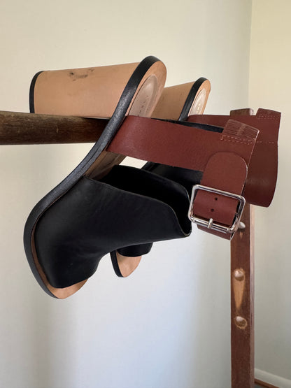 Reclaimed Loeffler Randall Heels in Black & Tan