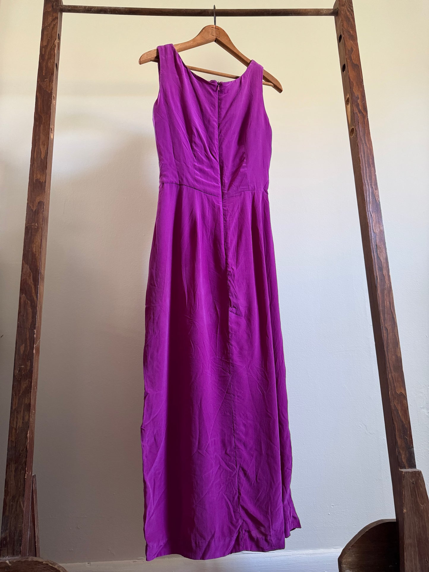 Vintage Spenser Jeremy Silk Sarong Tank Dress in Orchid