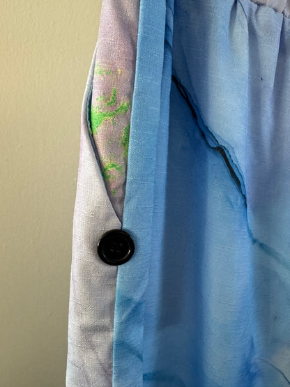 Reclaimed Neon Print Easy Pant
