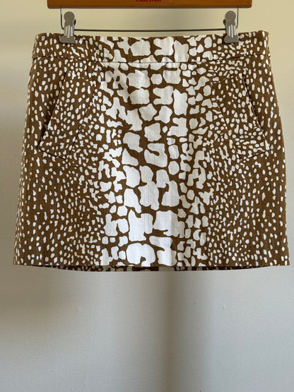 Reclaimed J Crew Cotton Safari Mini Skirt