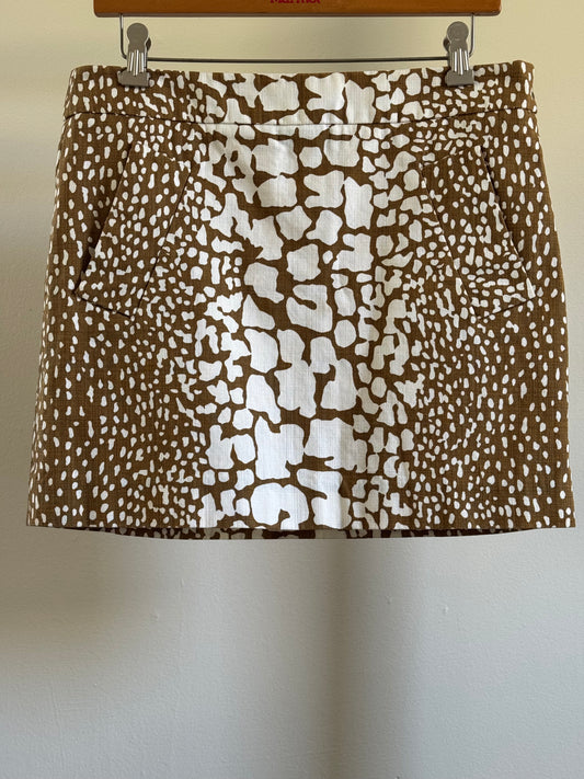 Reclaimed J Crew Cotton Safari Mini Skirt