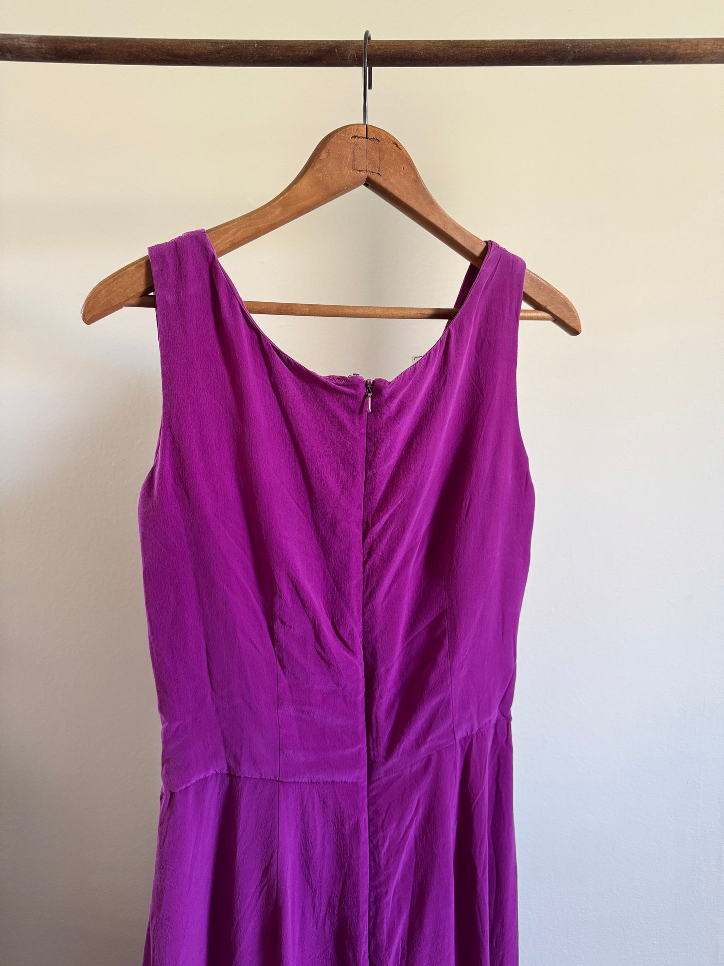 Vintage Spenser Jeremy Silk Sarong Tank Dress in Orchid