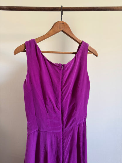 Vintage Spenser Jeremy Silk Sarong Tank Dress in Orchid