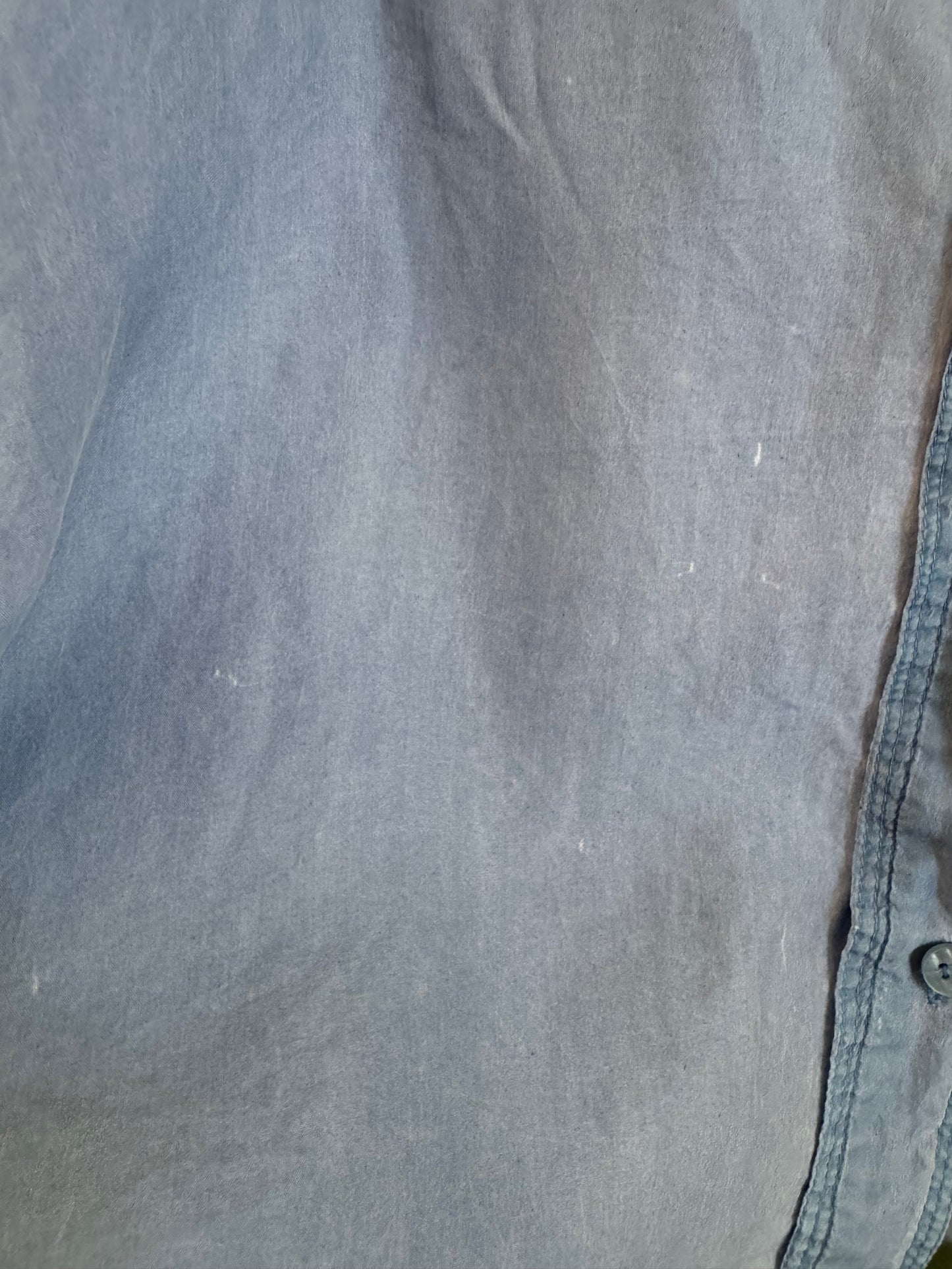 Vintage Denim Republic Silk Patch Pocket Shirt in Faded Blue