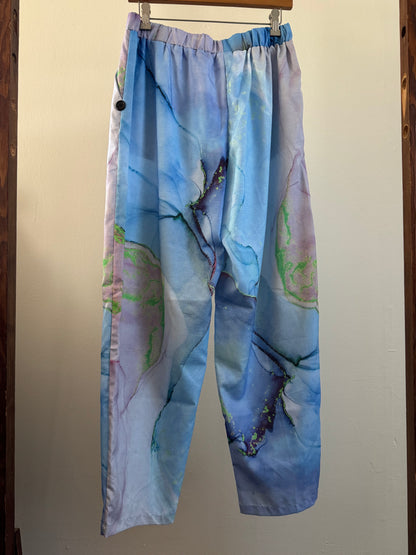 Reclaimed Neon Print Easy Pant