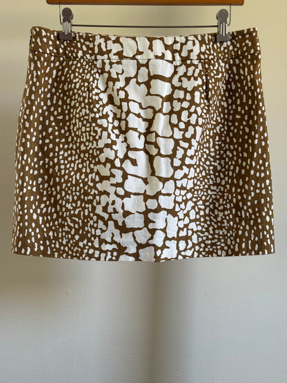 Reclaimed J Crew Cotton Safari Mini Skirt