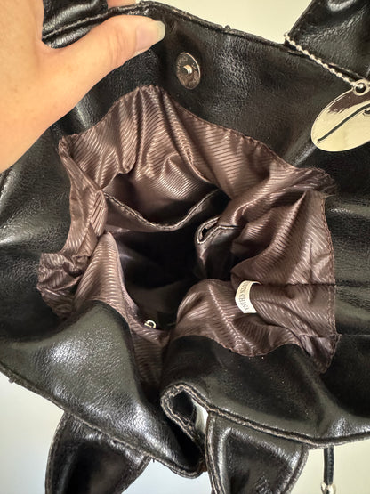 Reclaimed Accordion Pleat Bag