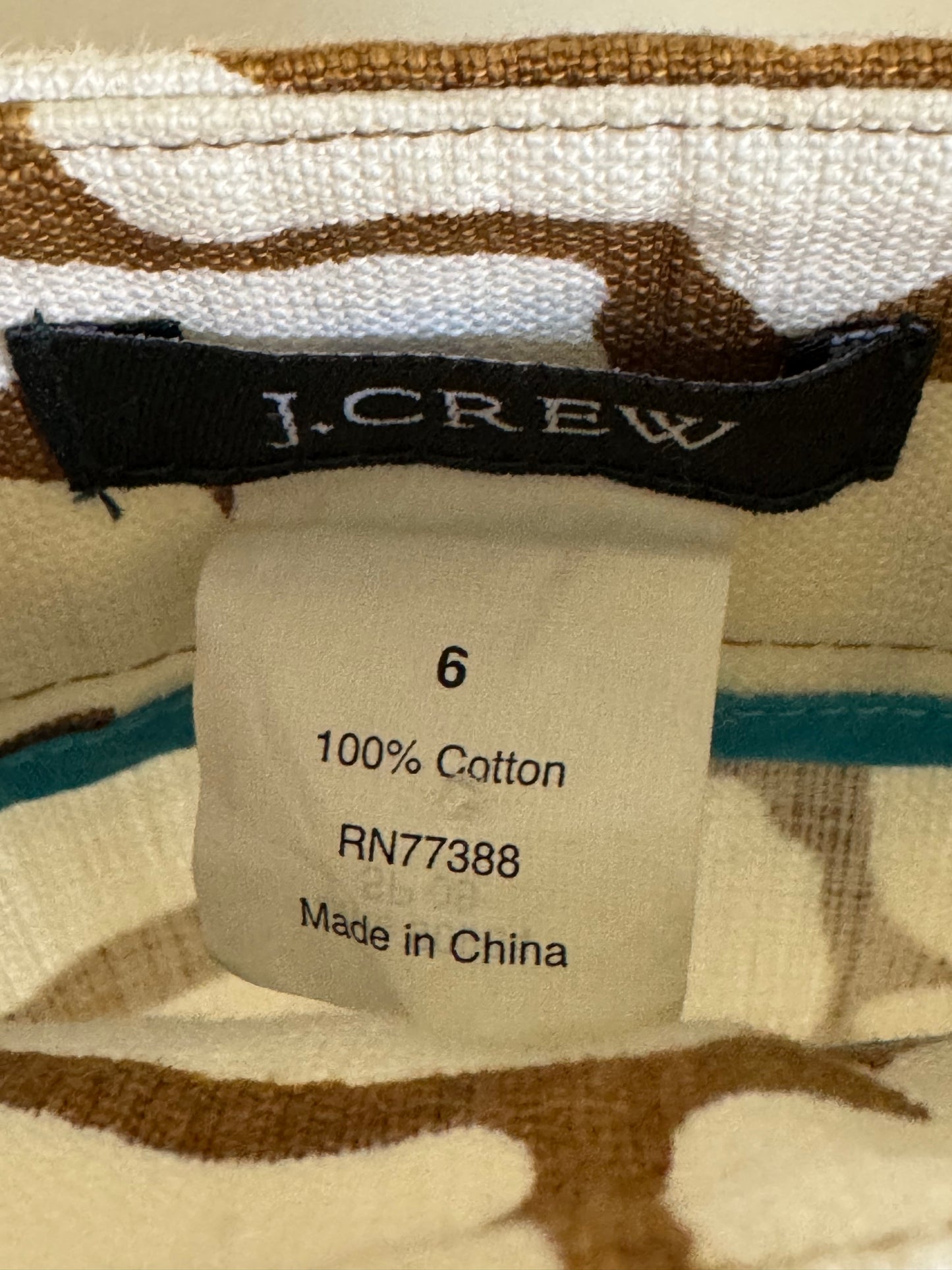 Reclaimed J Crew Cotton Safari Mini Skirt