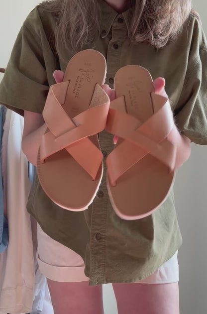 Reclaimed NWOT Joie Leather Sandals in Tan