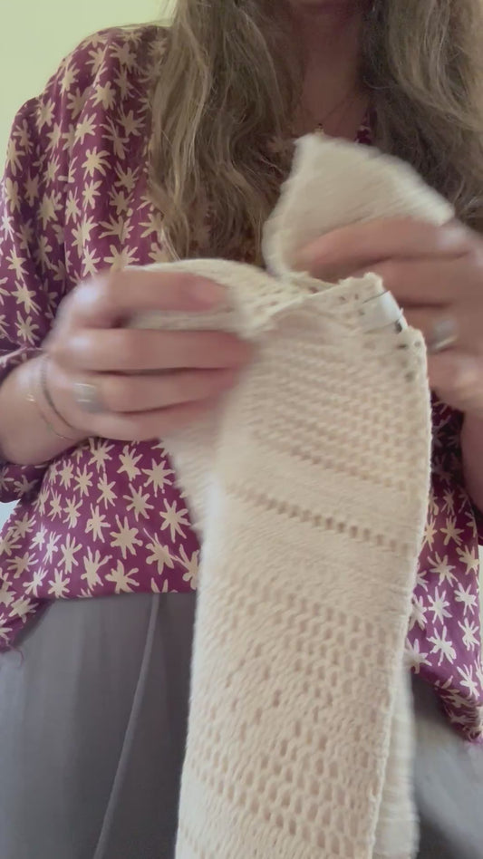 Joie Crochet Dress in Cream