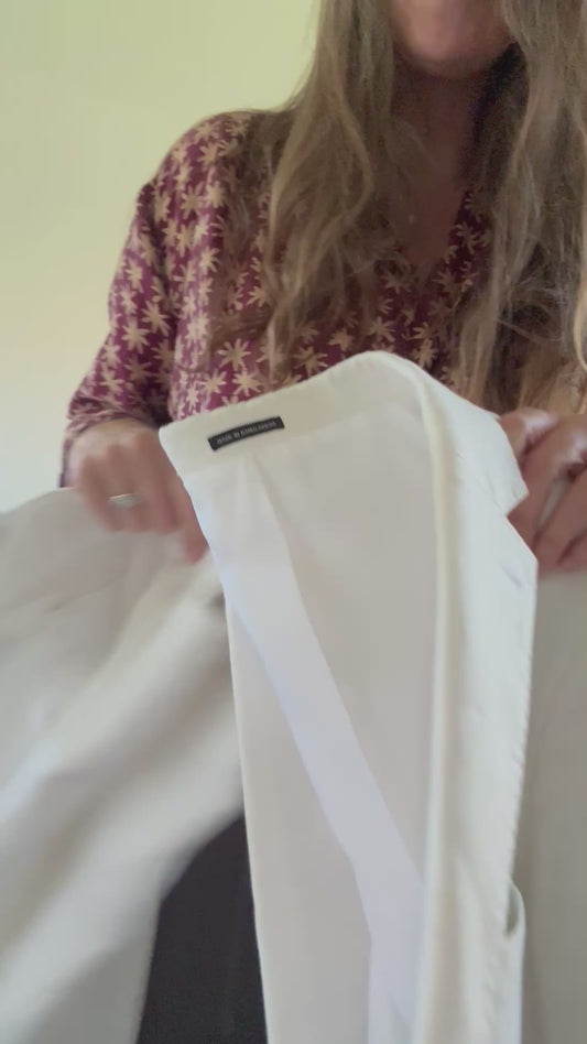 Linen Suit in White